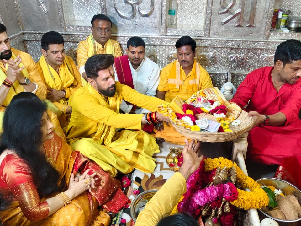 Special guest — temple darshan