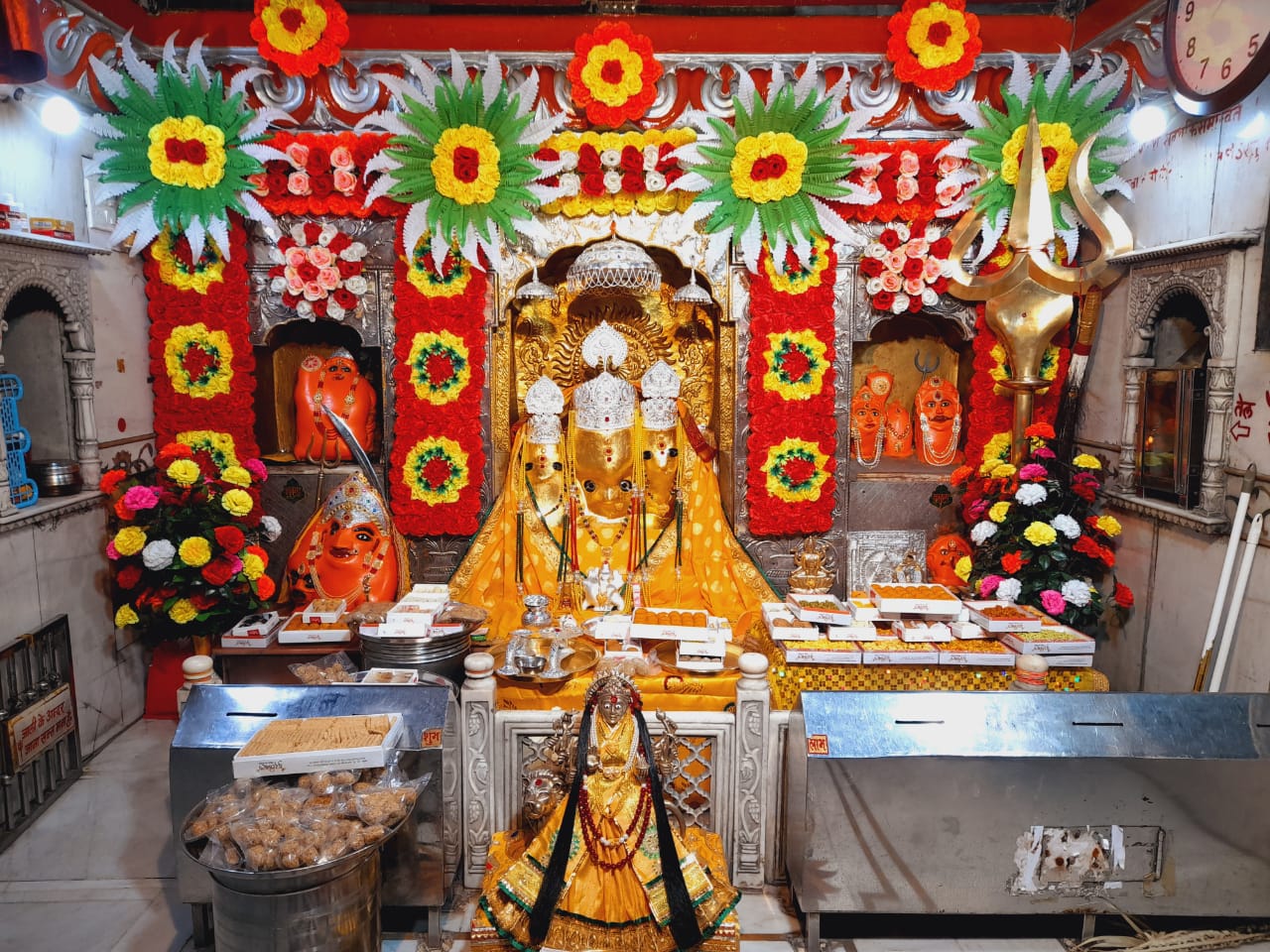 Temple entrance — decorations
